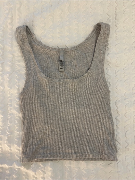 SKIMS Tops - Skims cotton ribbed Ribbed Tank Top - Light Gray